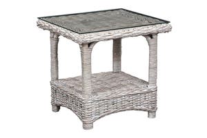 Alfresco Side Table White Wash