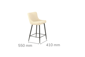 Infinity Natural Counter Stool Fabric