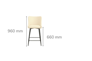 Infinity Natural Counter Stool Fabric