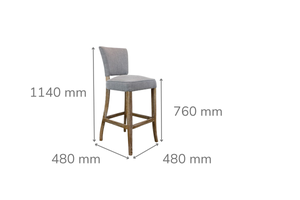 Clement Grey Bar Stool