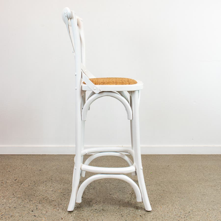 Mirage White Counter Stool