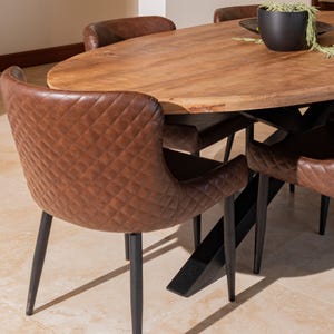 Nandi Fruitwood X Leg Round 1.5m Dining Table