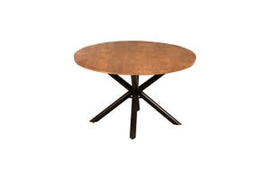 Nandi Fruitwood X Leg Round 1.3m Dining Table