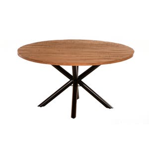 Nandi Fruitwood X Leg Round 1.5m Dining Table