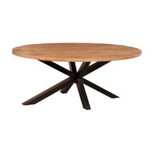 Nandi X Leg Oval 2m Dining Table