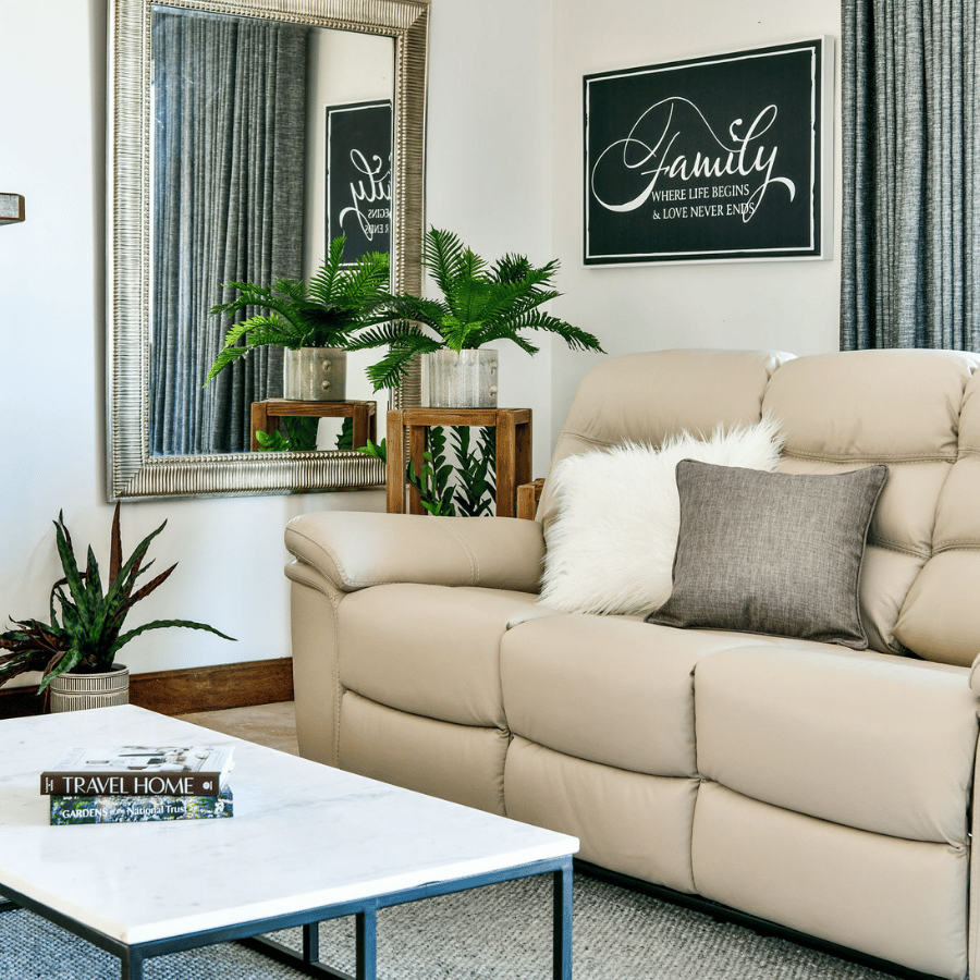 Resporto Pebble Leather 3 Seater Recliner 