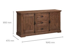Houston Buffet 2 Doors 3 Drawers