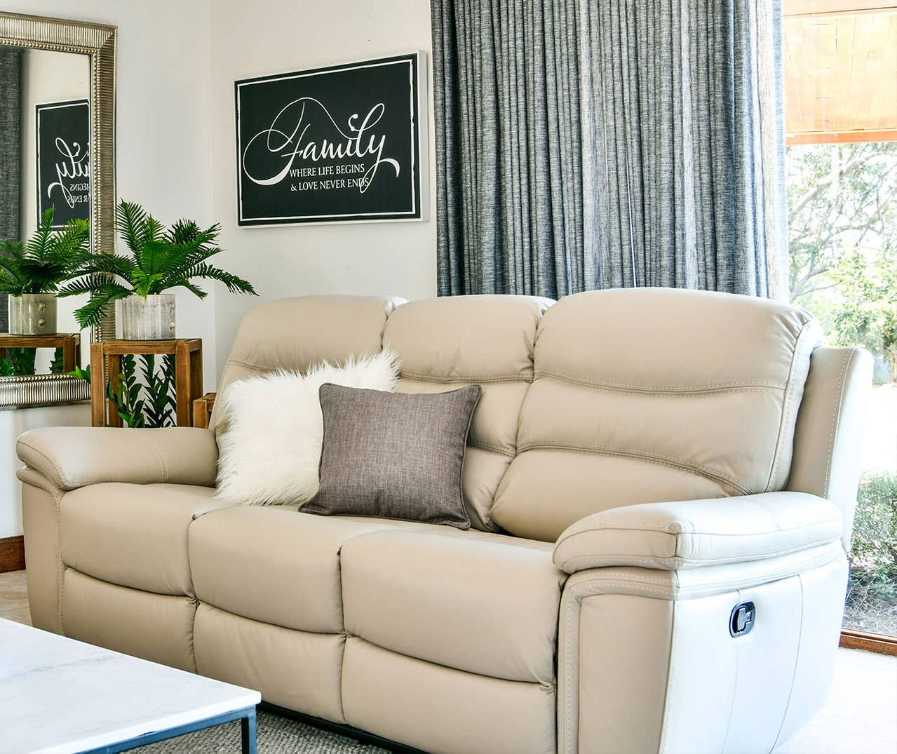 Leather lounges sales gold coast